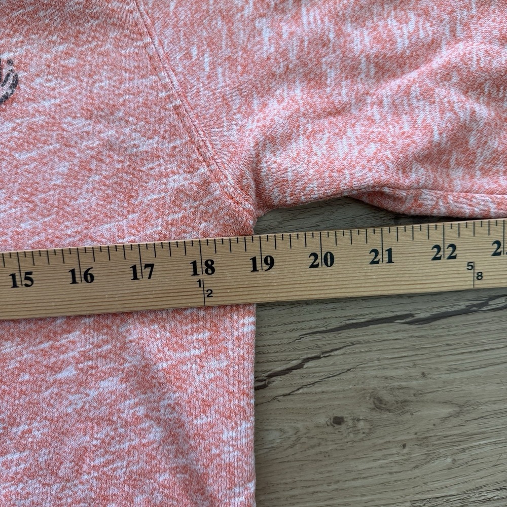 Harley Davidson Hoodie Sweatshirt Womens Medium Graphic Orange Cream Heather - Picture 5 of 8